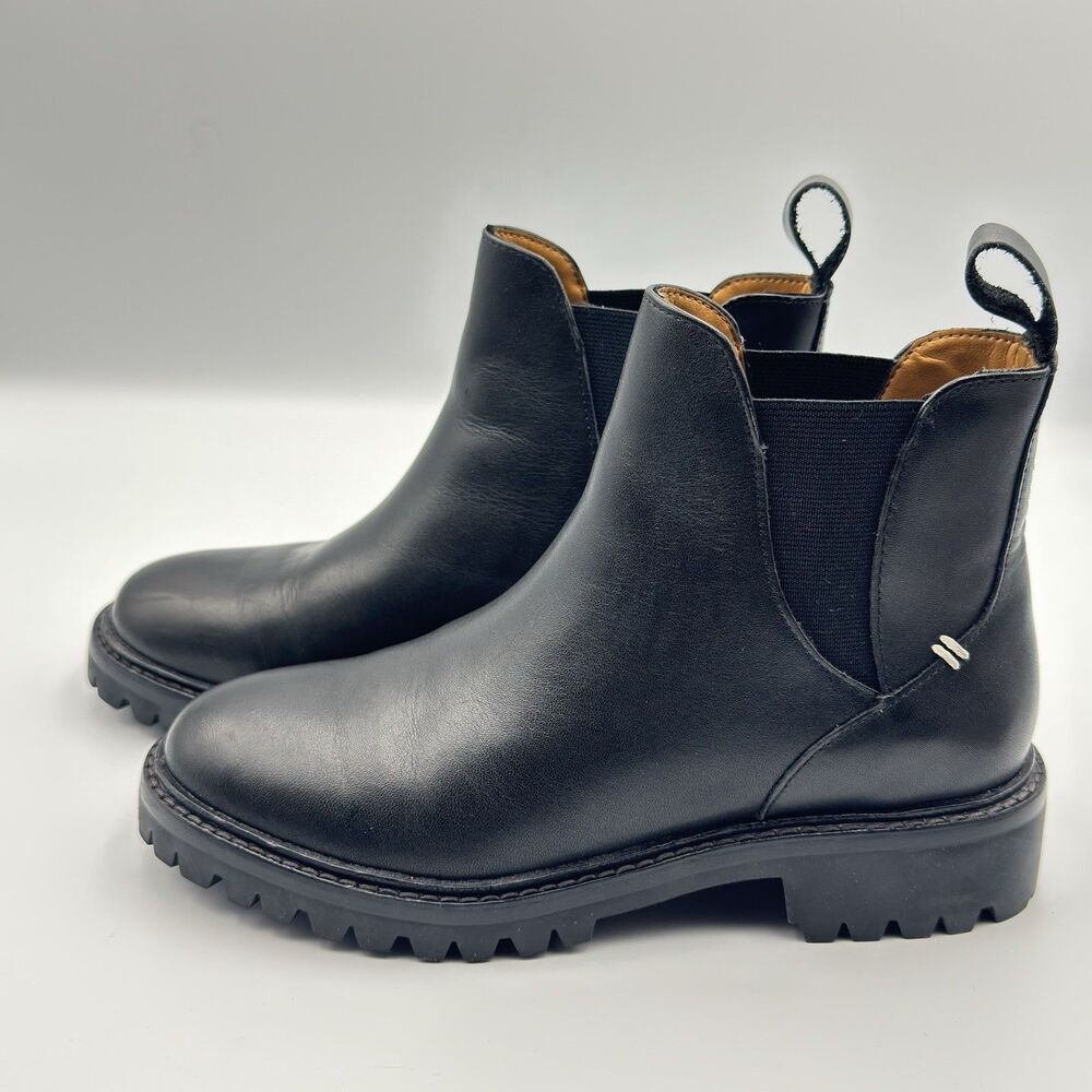 LABEL ™ Women's Go-To Chelsea Boots with Vibram in Black & Black Size 5
